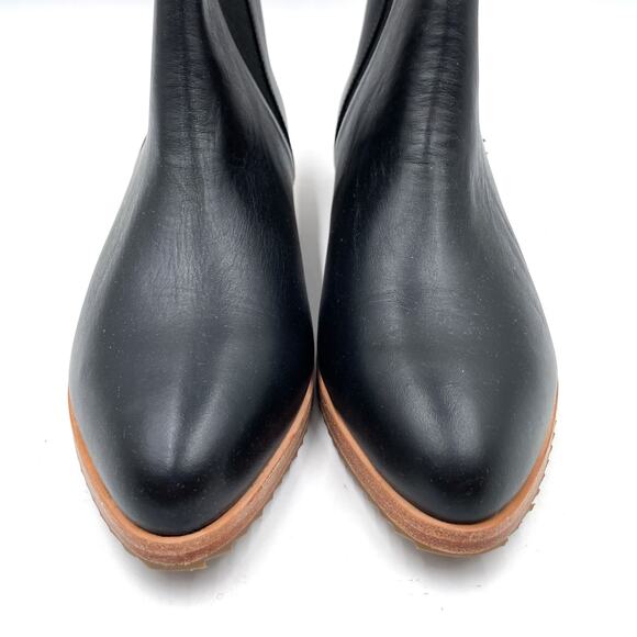 Nisolo Everyday Chelsea Boot Black Leather Ankle Block Heel Sz 10 Women's‎ - Picture 4 of 10